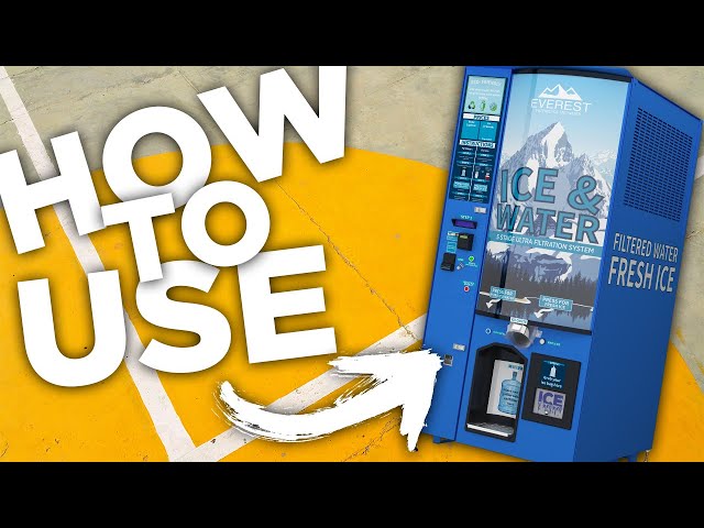 How to Use an Everest Ice and Water Vending Machine - It's EASY!