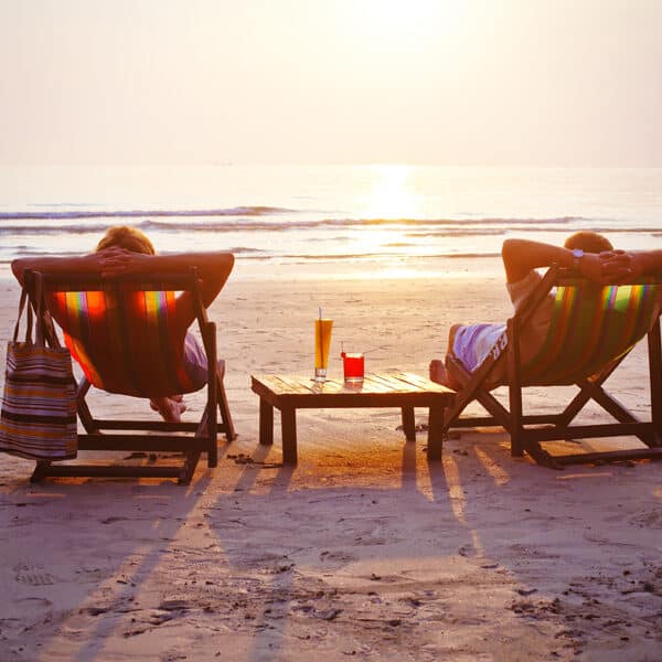relaxing at the beach